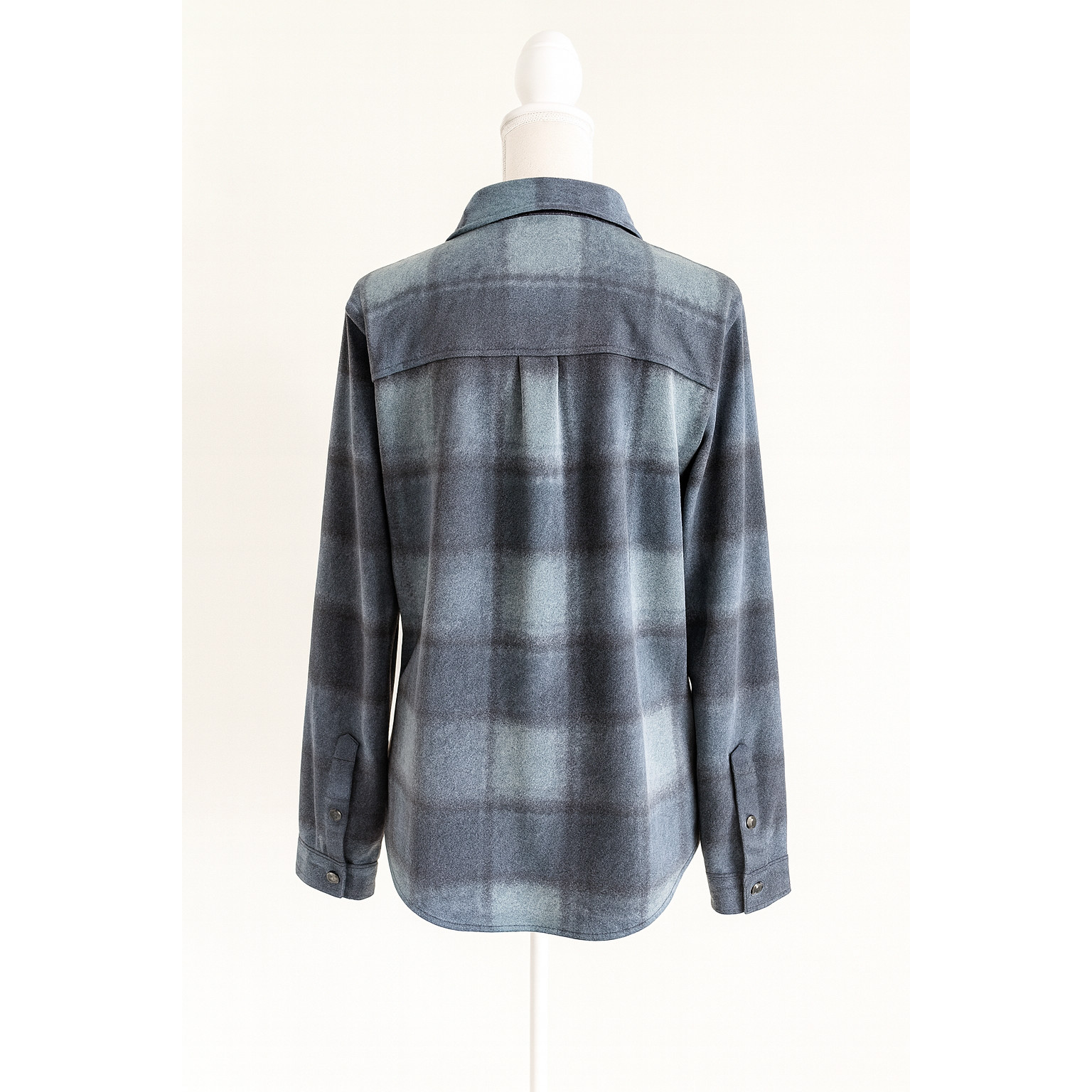 32 Degrees Heat L Soft Brushed Plaid Button Shirt Sage Green Cabincore Cozycore