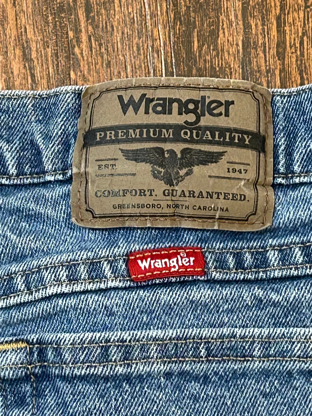 Member’s Property Mens Jeans W36 L32 Faded Black Denim Straight Leg Zip Fly