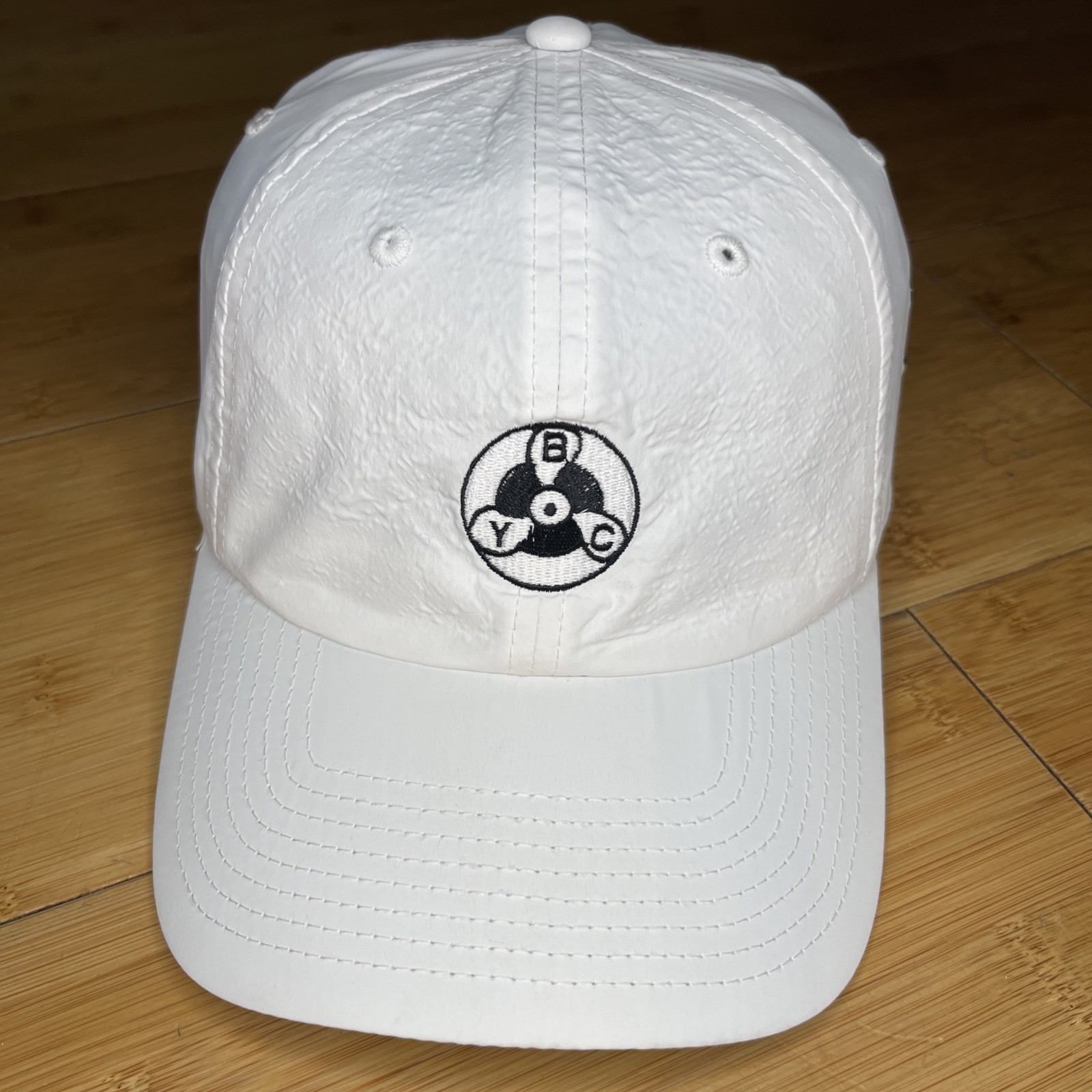 BYC YBC Propeller American Canadian Flag White Performance Adjust Hat Cap Golf