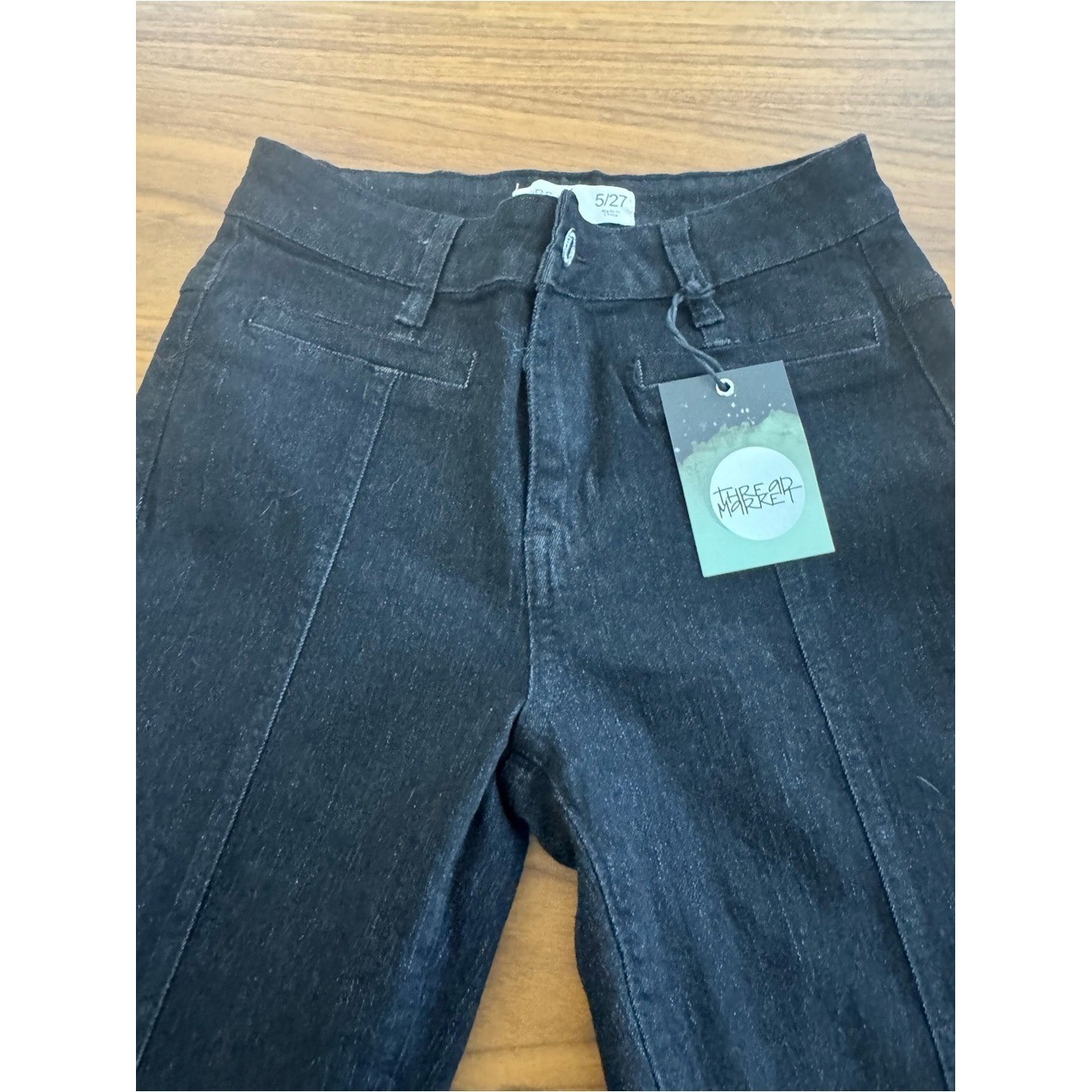 Thread Market Star Pattern Wide Leg Jeans Size 5 / 27 Bell bottom Western