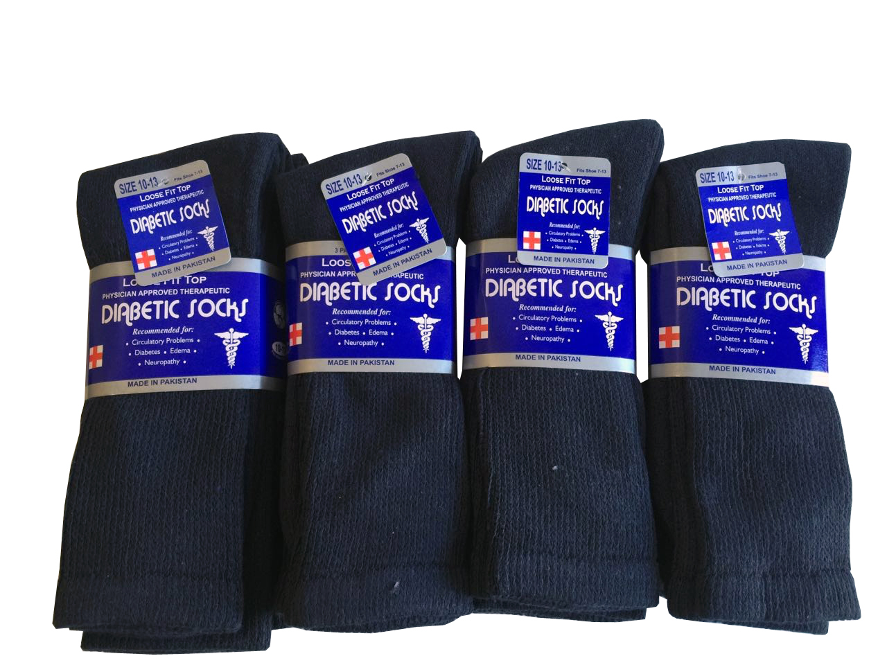 3 Pairs Diabetic CREW circulatory Socks Health Men’s & Women’s Cotton ALL SIZE