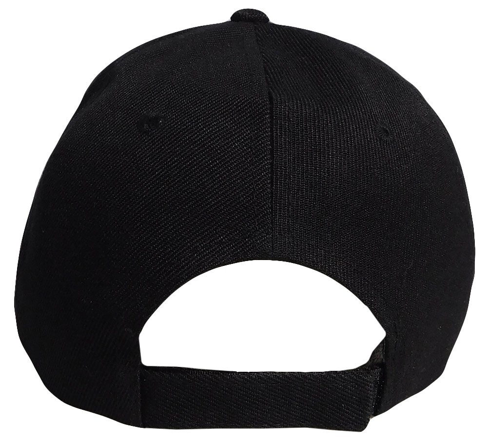 Desert Storm Veteran Ribbon Black Acrylic Adjustable Embroidered Cap Hat