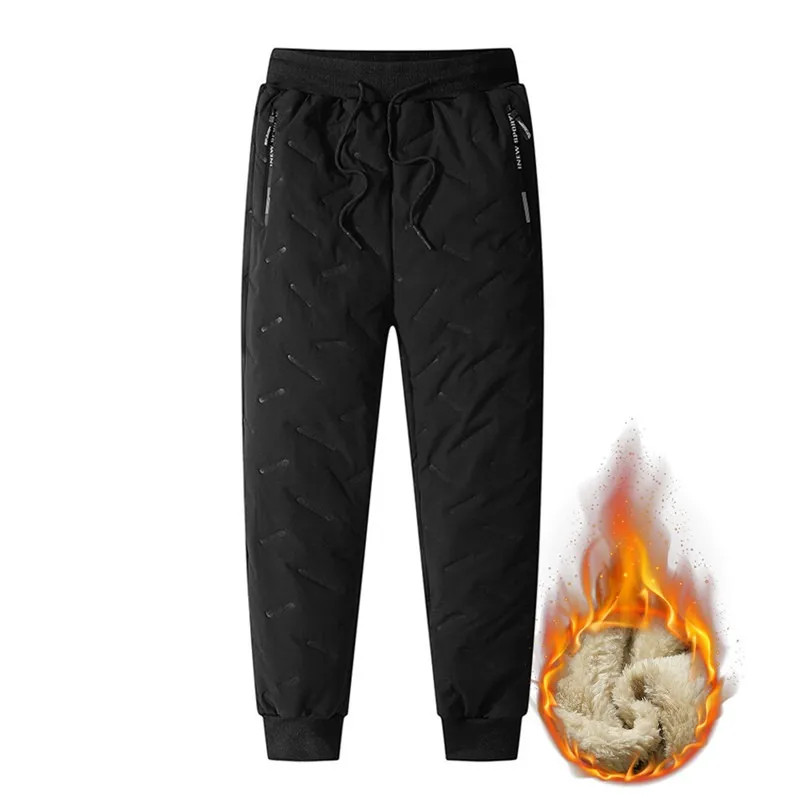 Winter Sweatwear Men Plush Thick Fleece Sweatpant Lambswool Thermal Trousers
