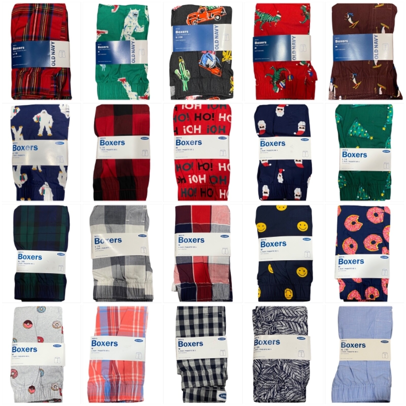 NWT OLD NAVY Men’s Boxer Underwear S-M-L-XL-XXL-XXXL Assorted Prints/Colors #O3
