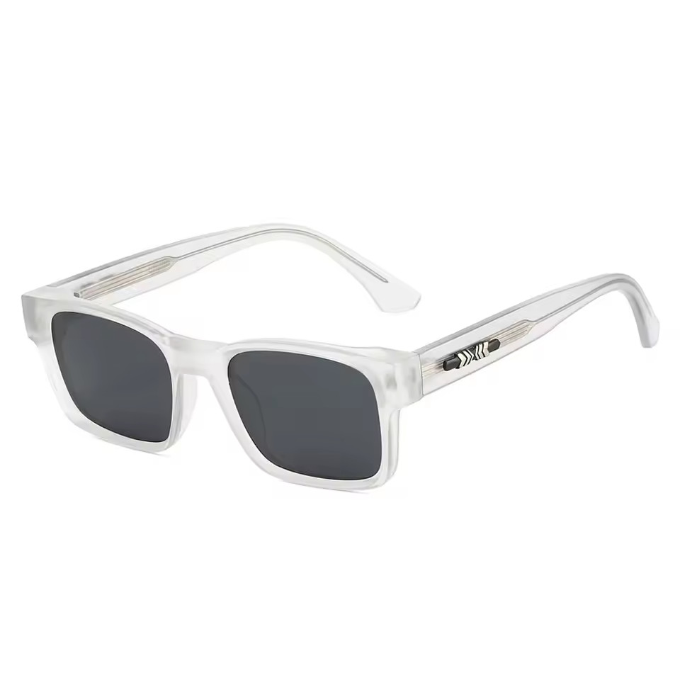 Polarized Square Sunglasses Men UV400 Unisex Metal Core Frame Outdoor Driving Fi