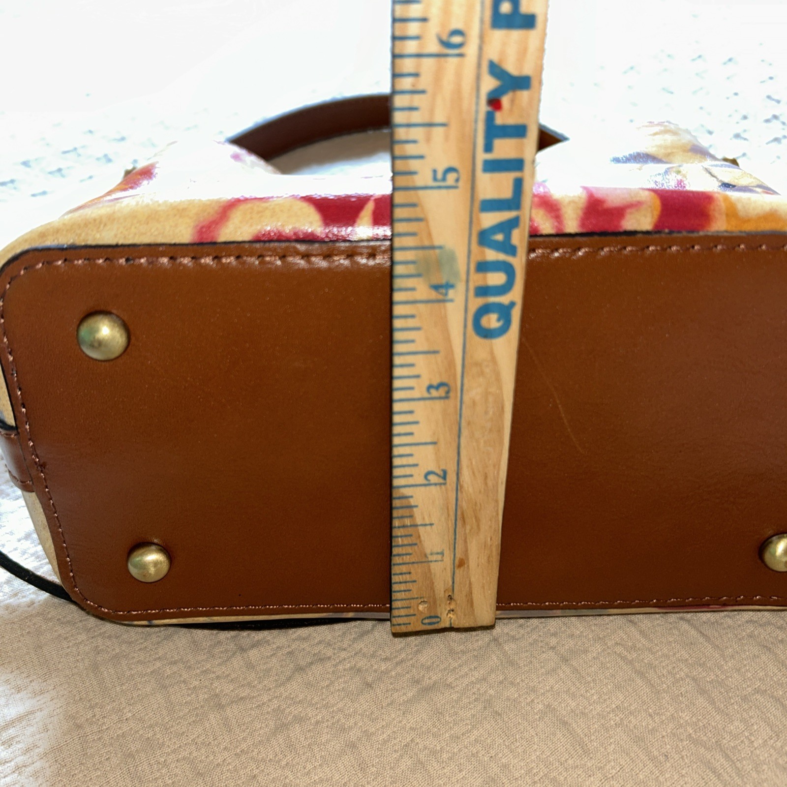 Patricia Nash Irving Bucket Crossbody “Victorian Garden” Front Buckle