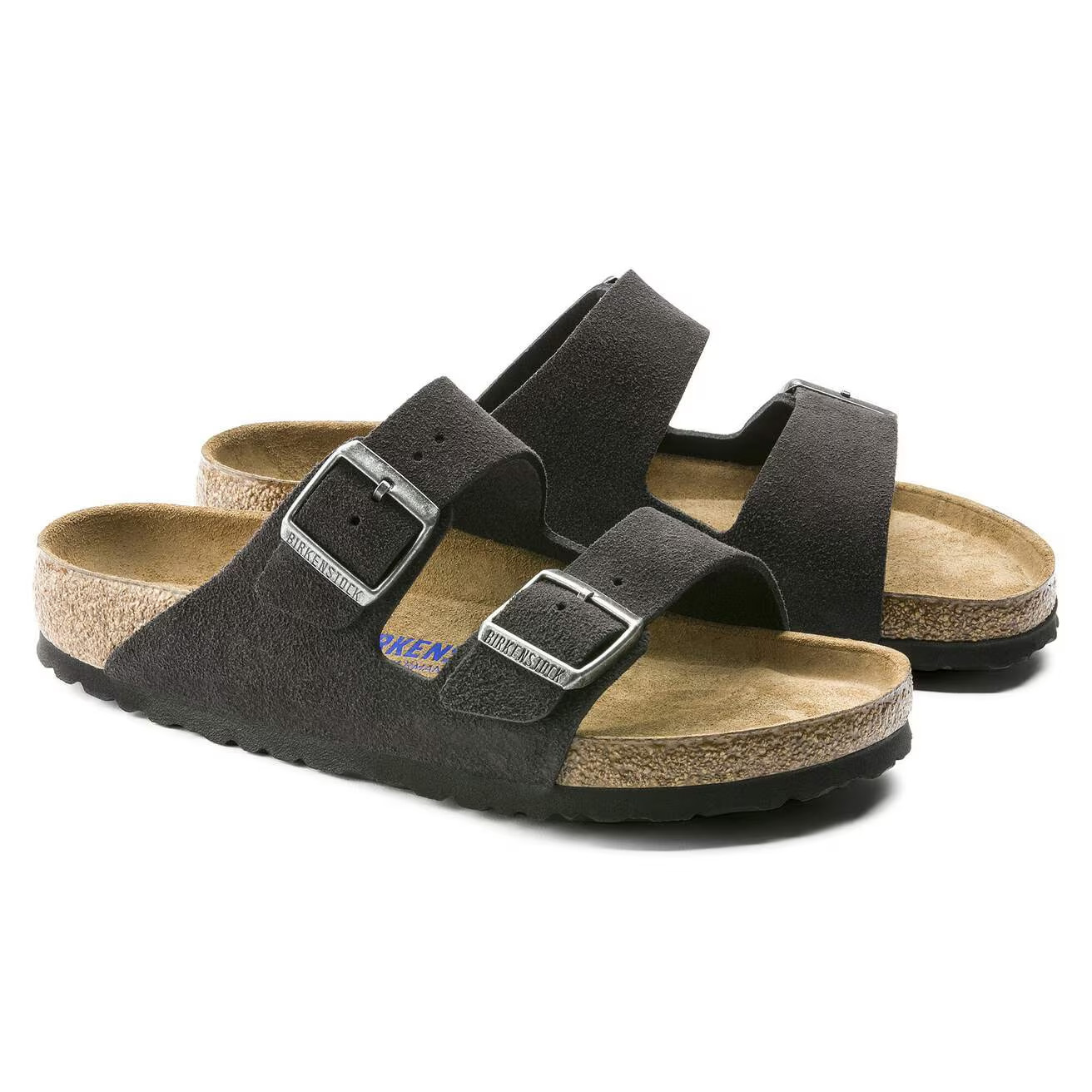 Birkenstock Arizona Soft Footbed Sandals Taupe Suede Leather Shoes EU37-45