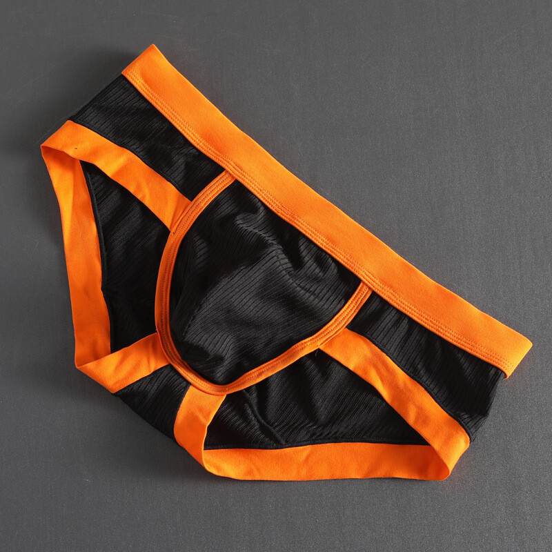 Briefs Men’s Panties Cotton Blend Men Underwear Shorts Korean Low-Rise U Pouch