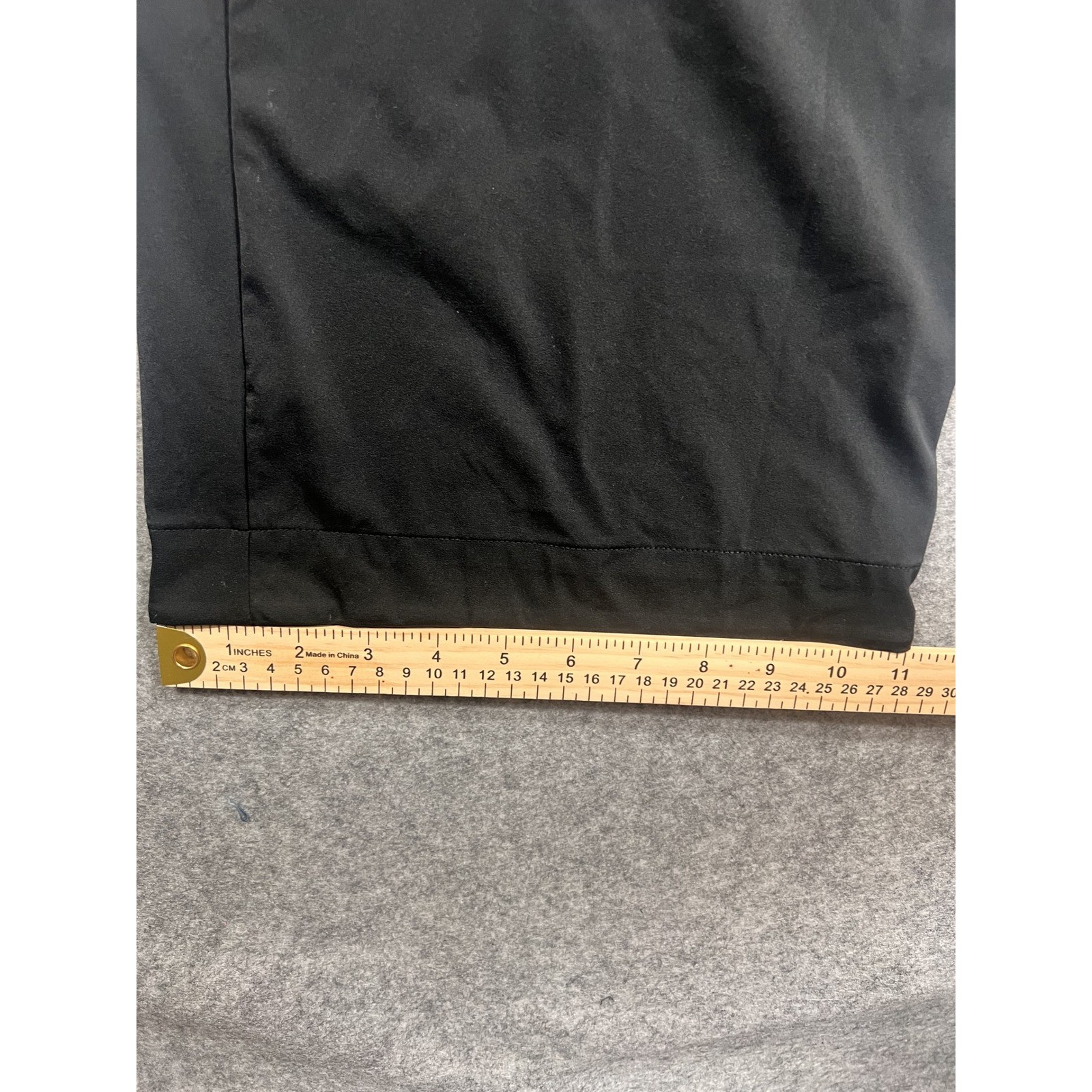 Nike Dri-FIT Wide Leg Pleated Trousers Small Black Nylon Spandex Stretch