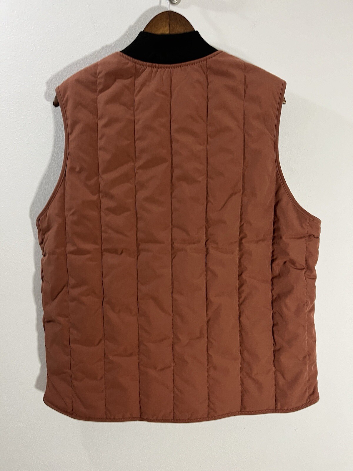 Dickies Vest Mens Medium Brown Canvas Lined Insulated Pockets Work Casual