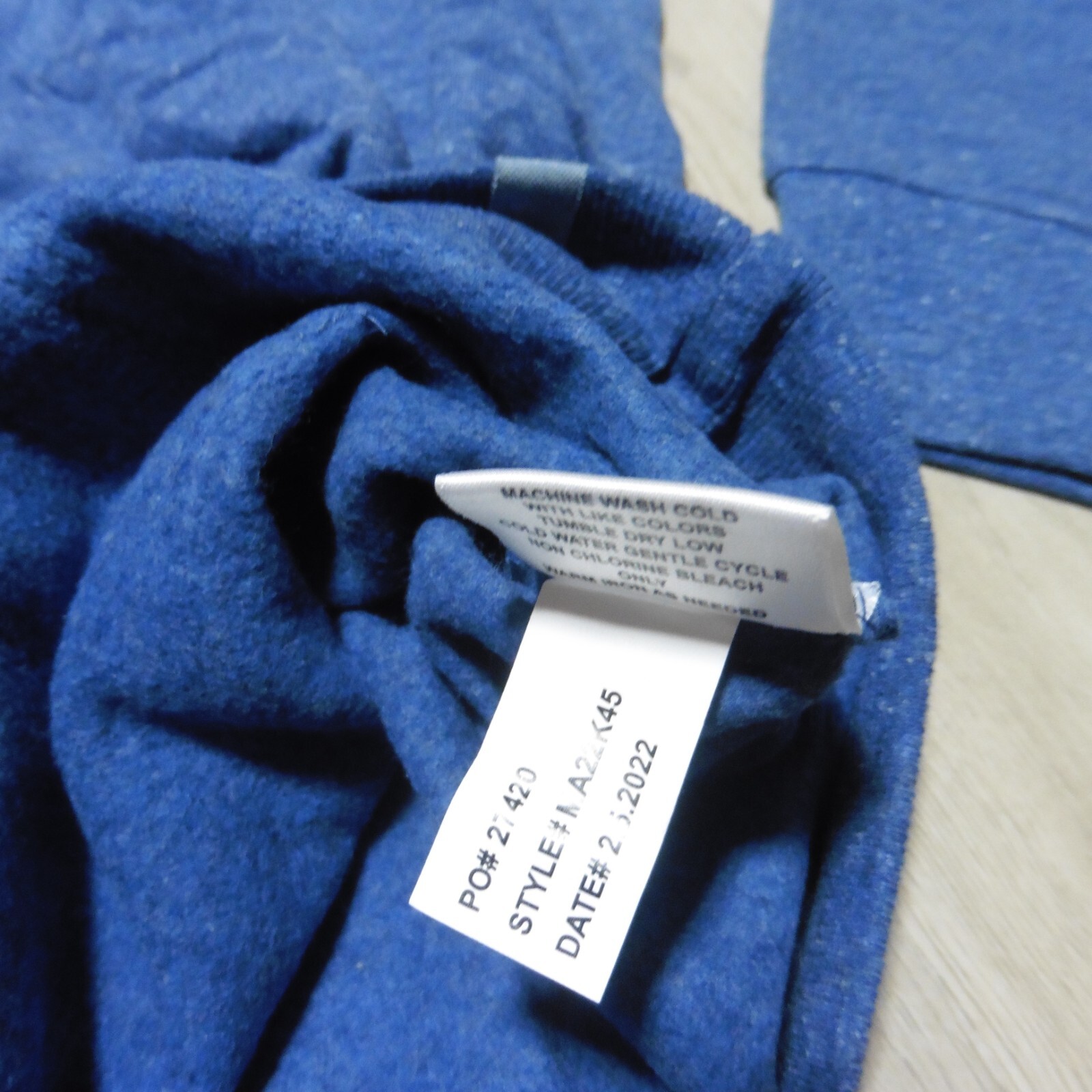 PETER MILLAR Mens M MEDIUM HOODIE LAVA WASH RAVINE BLUE PULLOVER SWEATSHIRT