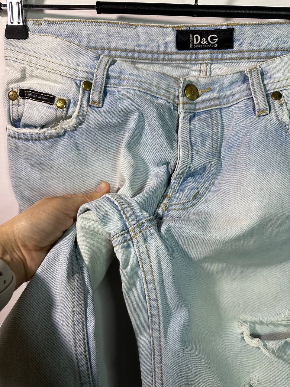 Vintage D&G Dolce Gabbana Ripped Destroyed Jeans Grunge Cult Denim Itierre 28