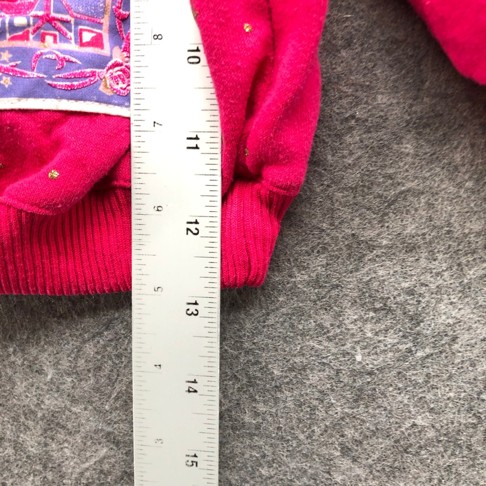 Vintage 80s 90s Spumoni Teddy Bear Swan Lace Collar Sweatshirt Pink Girls 2T