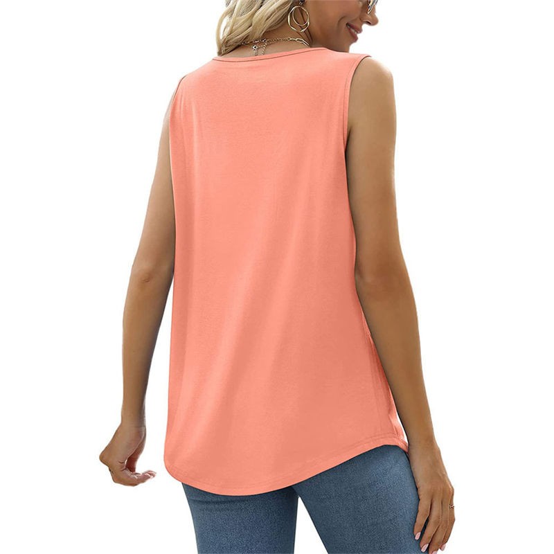 Plus Size Womens Casual Cami Vest Tops Ladies Summer Sleeveless Loose Tee Shirts