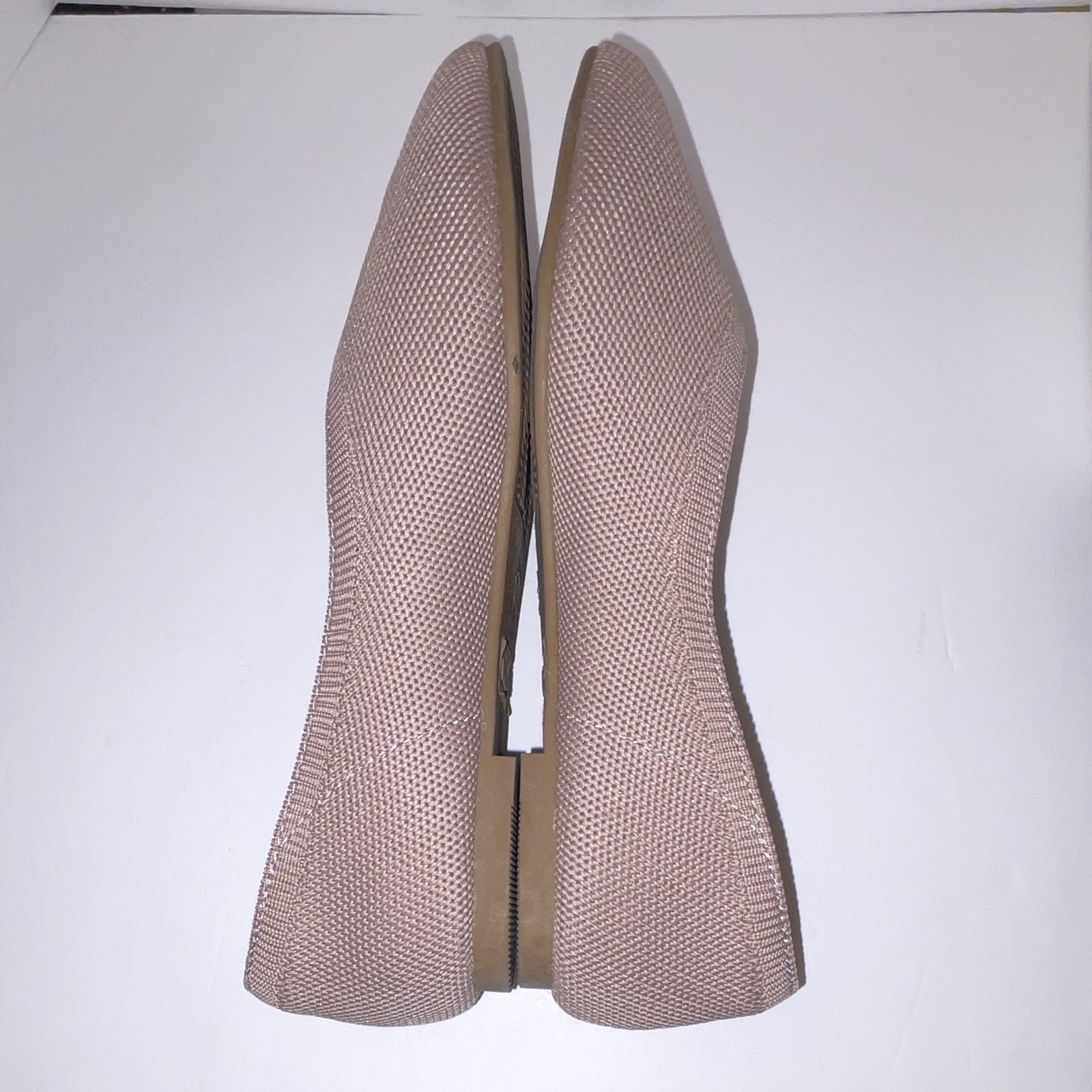 Veittes Women’s Pointed Toe Slip-On Comfort Flats Synthetic Beige US 6.5 W