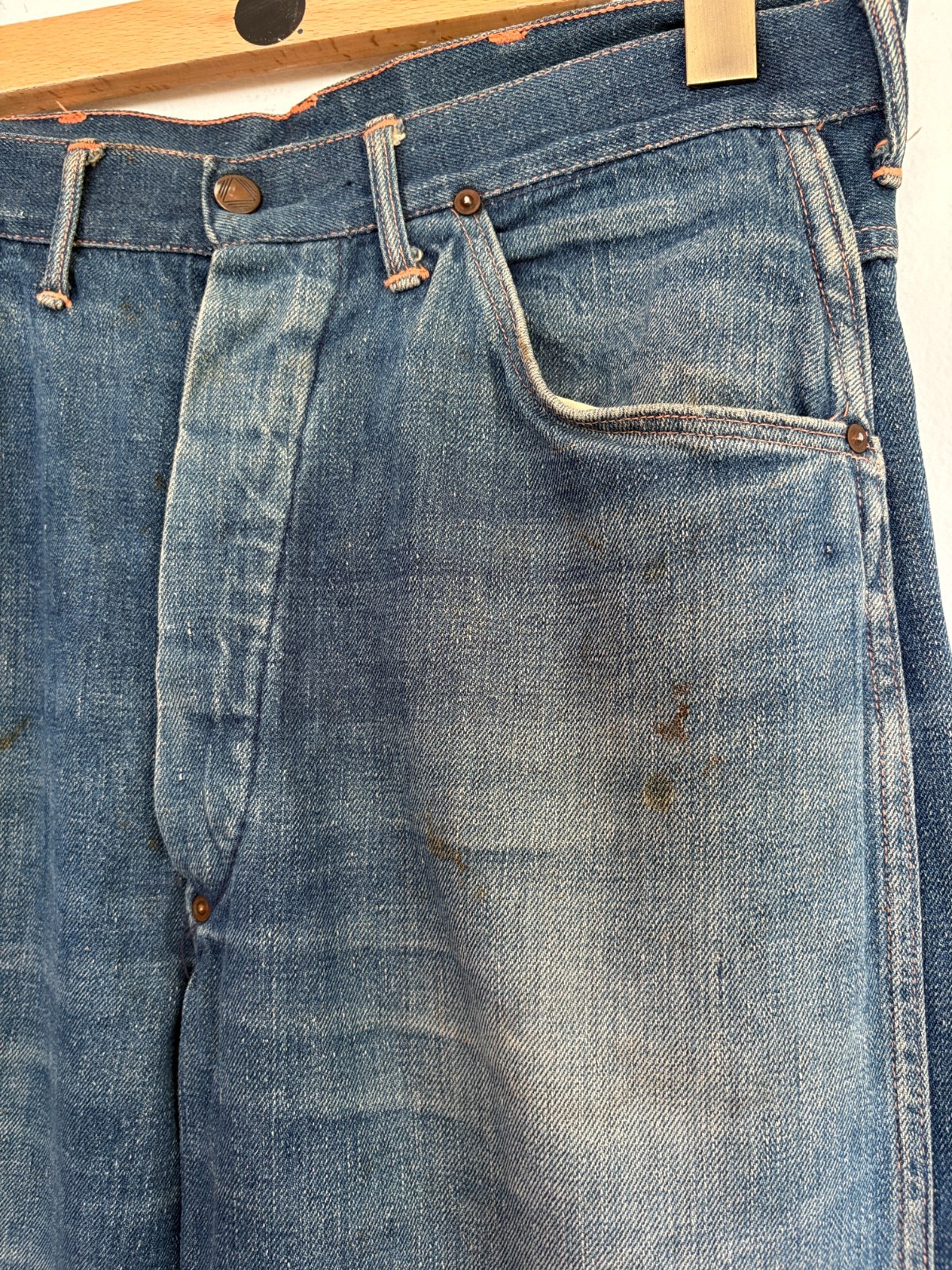 Vintage 1930s 40s Buckle back jeans