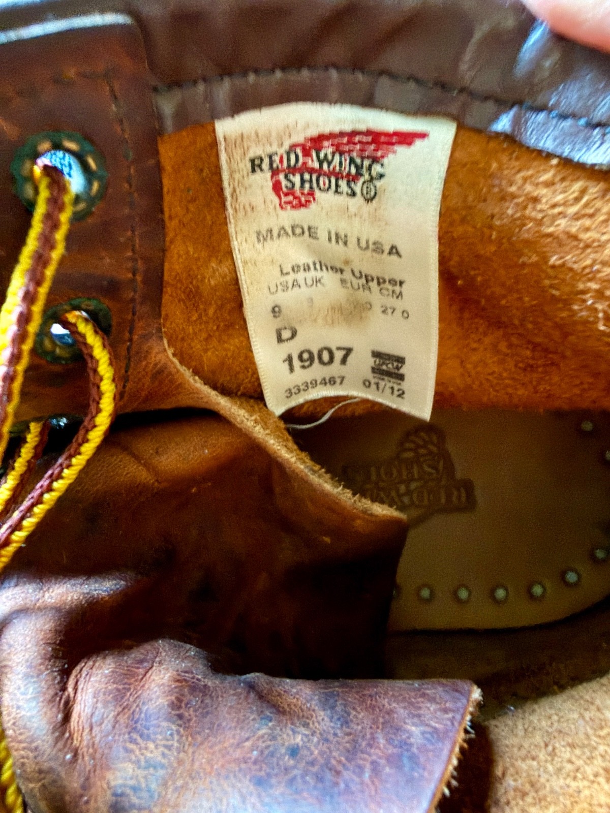 Red Wing Men’s 6-Inch Boot in Copper Rough & Tough Leather – US 9 (D)