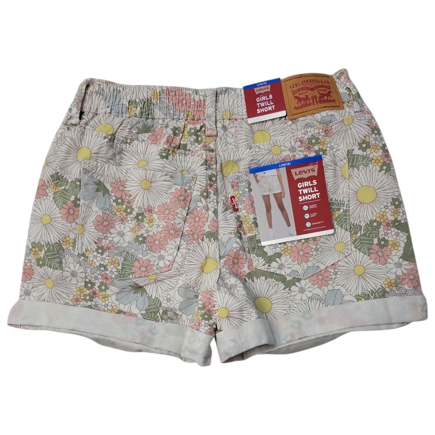 Levi’s Girls Comfort Stretch Elastic Waist Twill Short