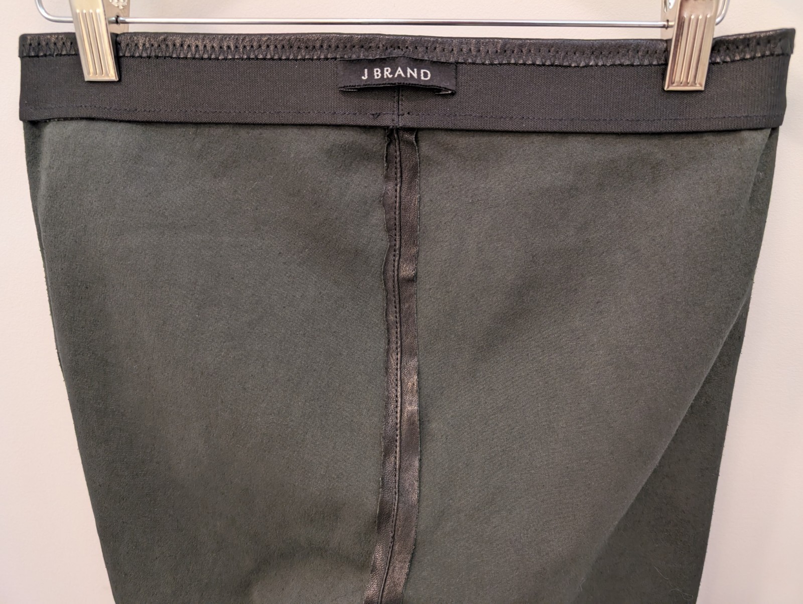 $1050 J BRAND L8007 SKINNY EDITA PULL UP LEATHER LEGGING PANTS WOMEN’S MED BLACK