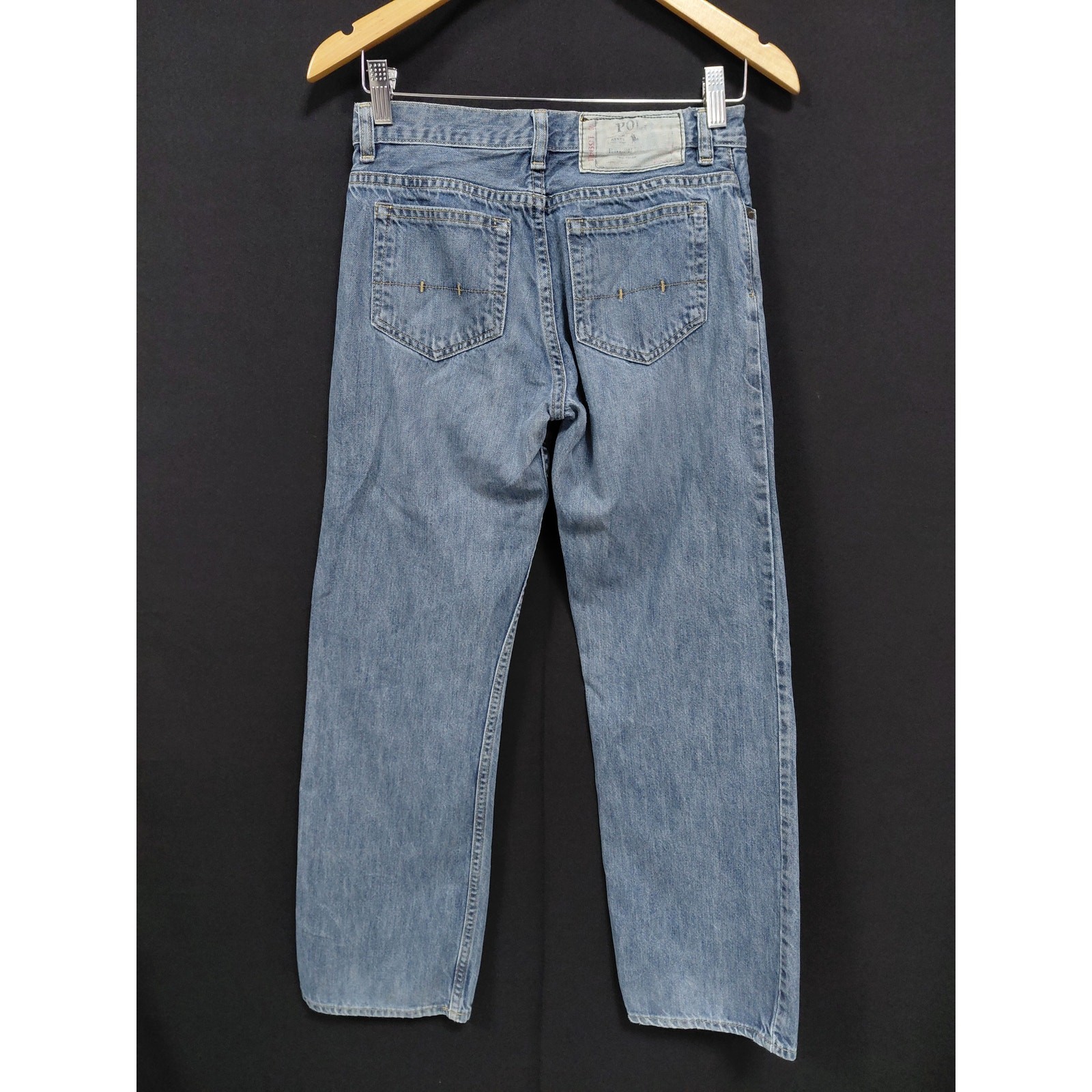 Polo Ralph Lauren Distressed Jeans Blue Mid (10-12 in) Regular Denim Size 14