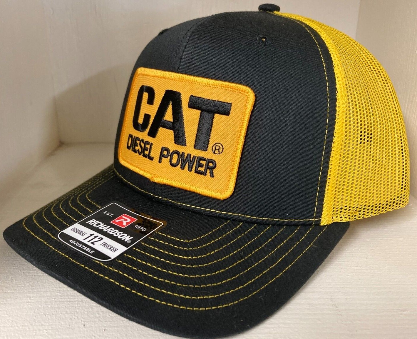 Caterpillar CAT Diesel Power SNAPBACK TRUCKER Hat Cap Classic New!