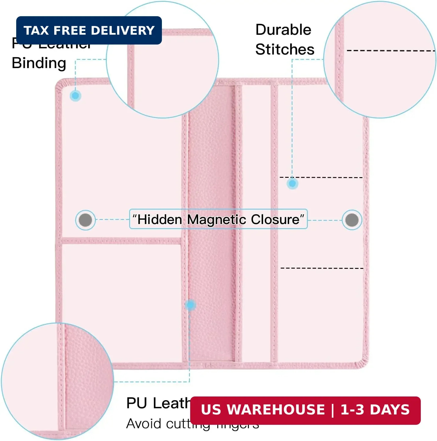 Valardoh Premium Car Registration and Insurance Card Holder, Car Document Holder