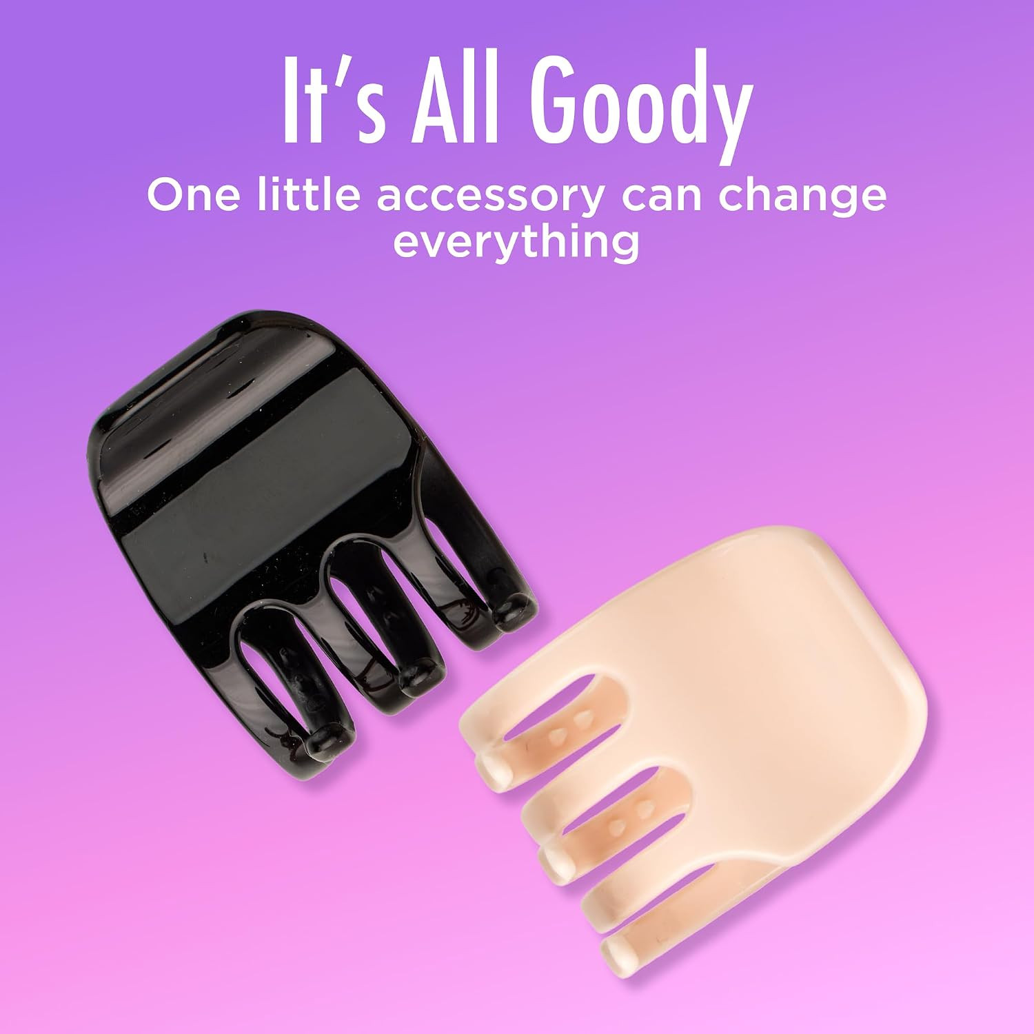 Small Basic Half-Claw Hair Clips, 12-Count – 3-Prong Claw Clips for All Hair Typ