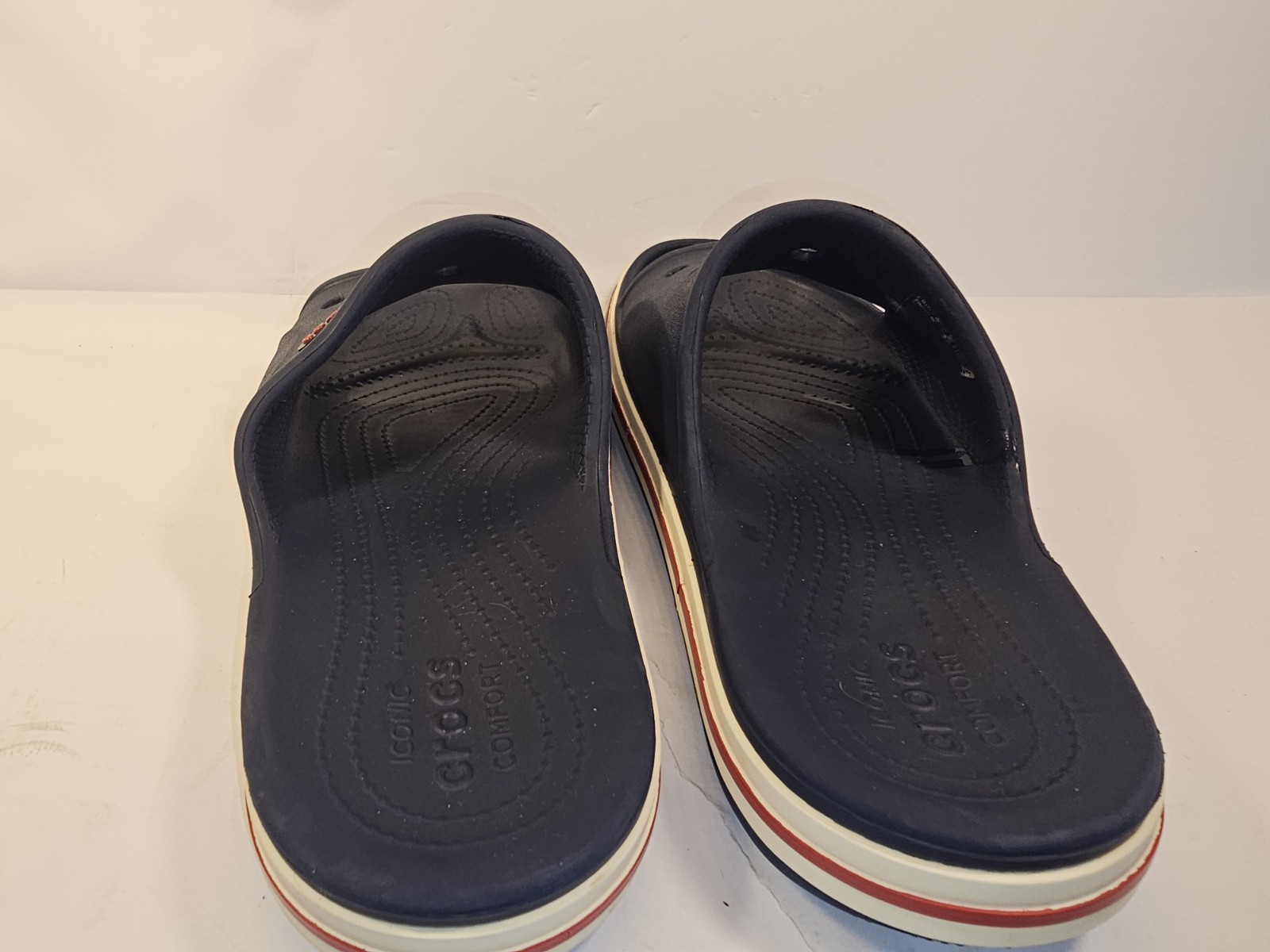Crocs Unisex Bayaband Slide – Navy/Pepper – Men’s 6 Womens 8