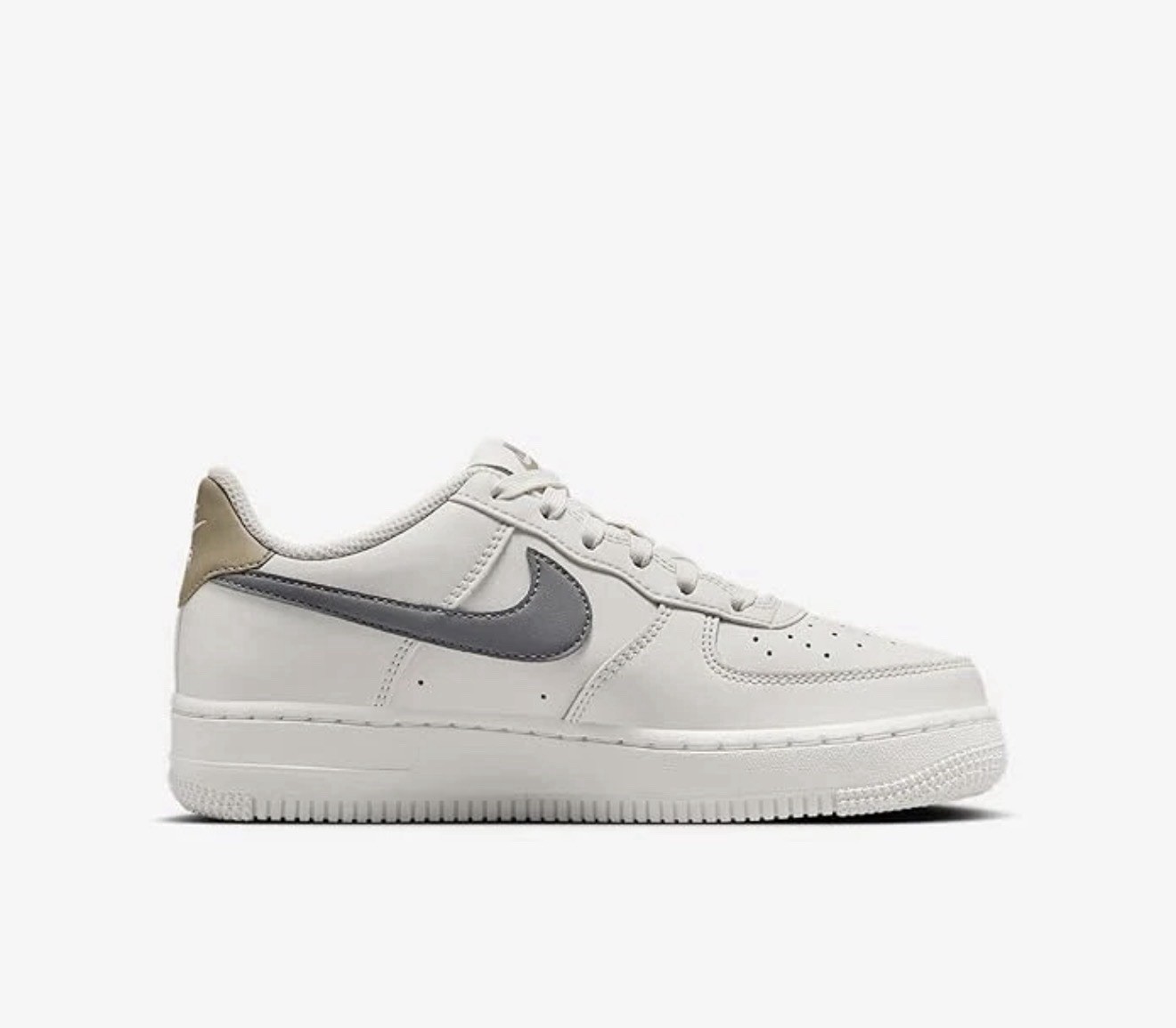 NEW Nike Air Force 1 (GS) Phantom Cool Grey Khaki Sail FV5948-004 Youth Sizes