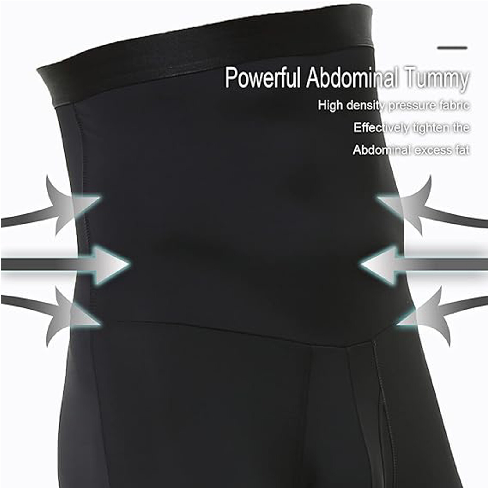 Mens Body Shaper Posture-Improving Tummy Control Compression Boxers Underwear