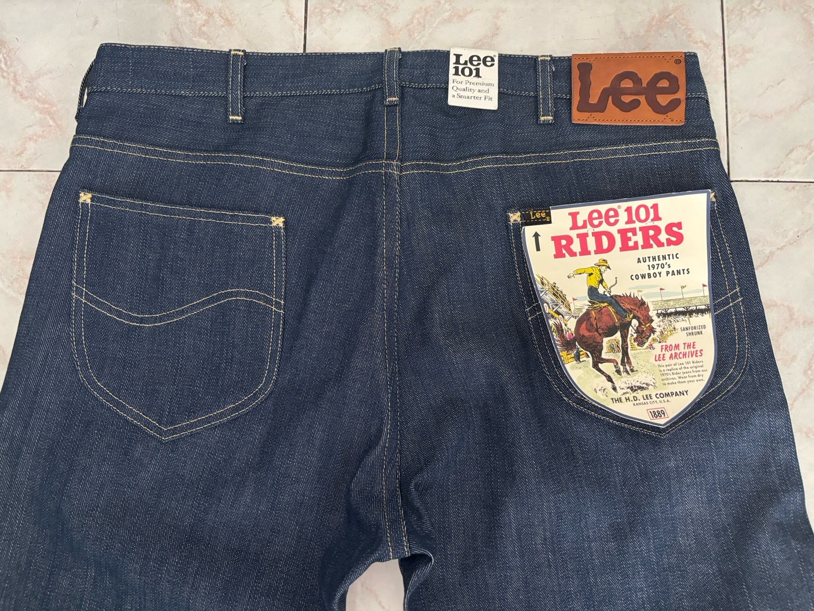 LEE Jeans 101 Japan Sanforized Selvedge Denim Made in Italy Men’s Size 36×32