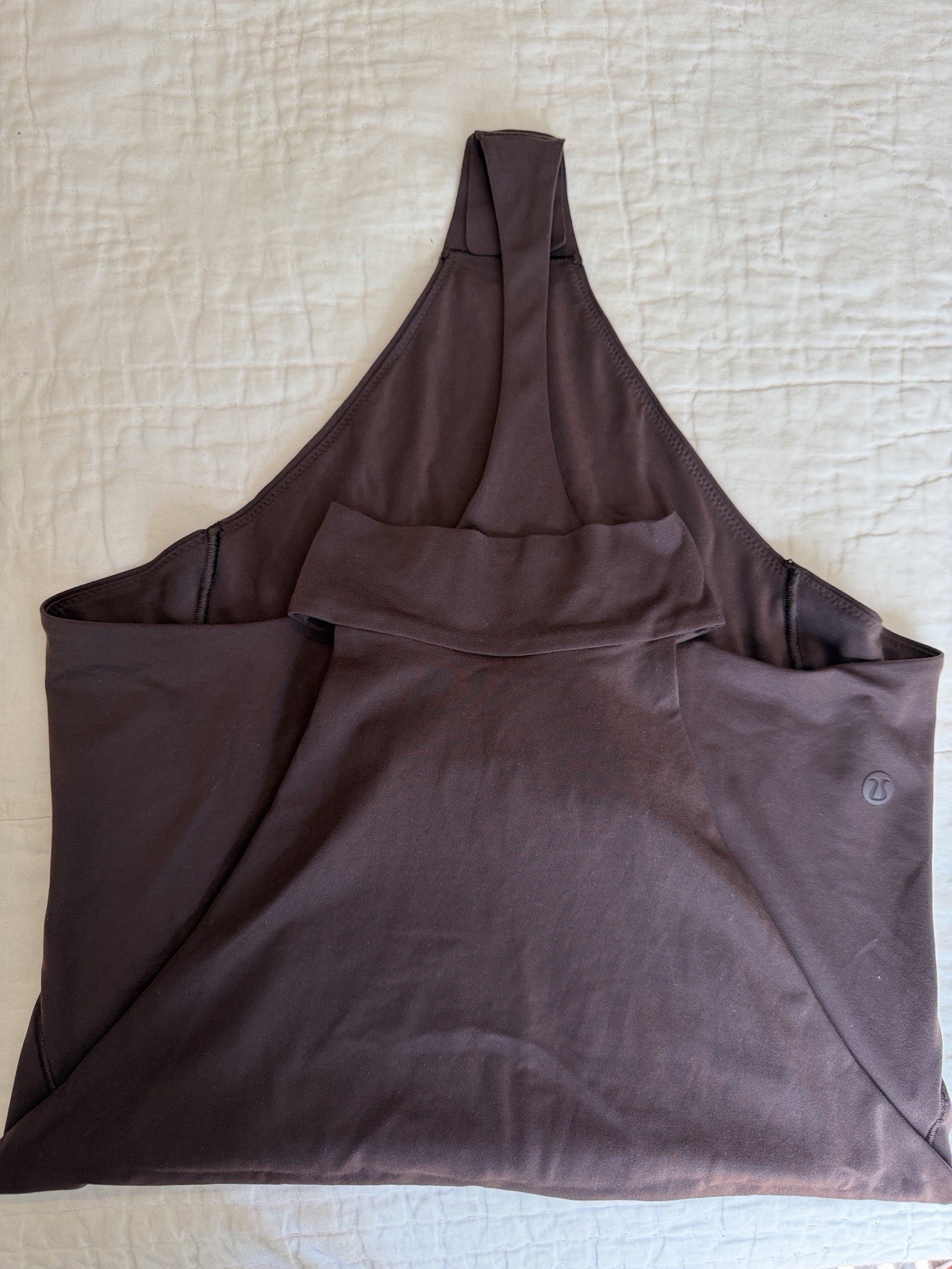lululemon Women’s Halter Neck One-Piece Bodysuit Brown M Moderate Compression