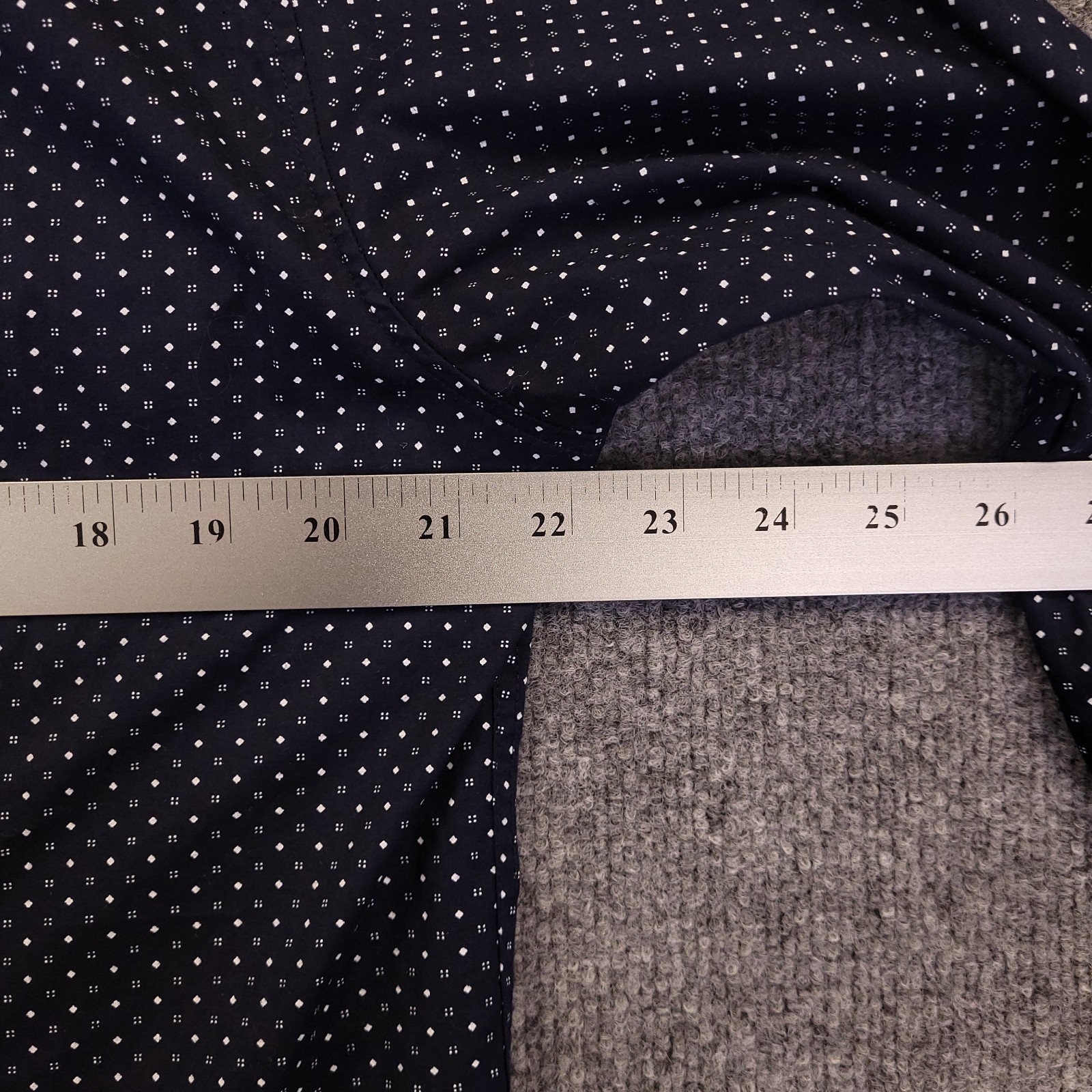 7D 7 Diamonds Diamond Lighting Stretch Sz M Navy Geometric Micro Dot Floral