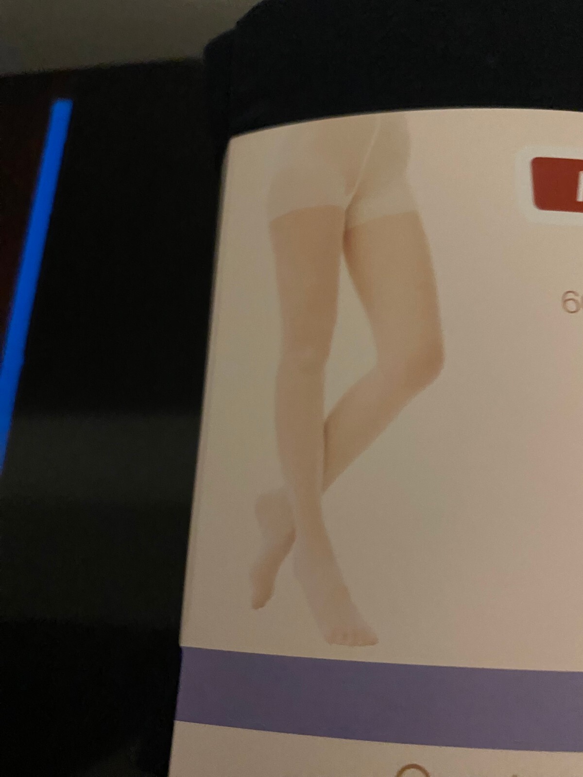 NEW WOMEN’S SIZE MEDIUM JOYSPUN 2 PACK NAVY/BLACK OPAQUE TIGHTS 60 DENIER