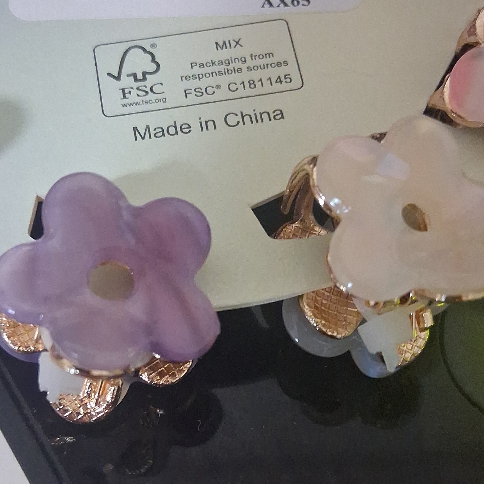 Piper-k Multicolor Flower Hair Clip Set for Women, Metal, MPN C181145