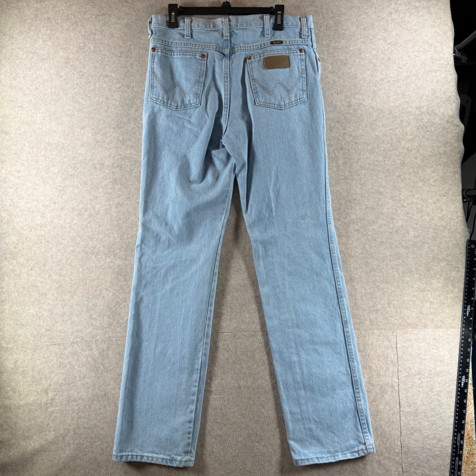 Wrangler Cowboy Cut Jeans 33×34 Light Wash Slim Fit Denim 936GBH 33×34