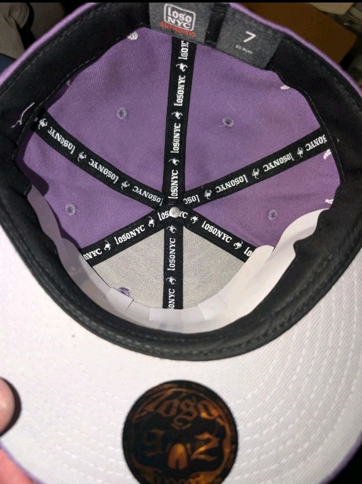 1050NYC Purple Flame Baseball Cap Men’s Size 7 Casual