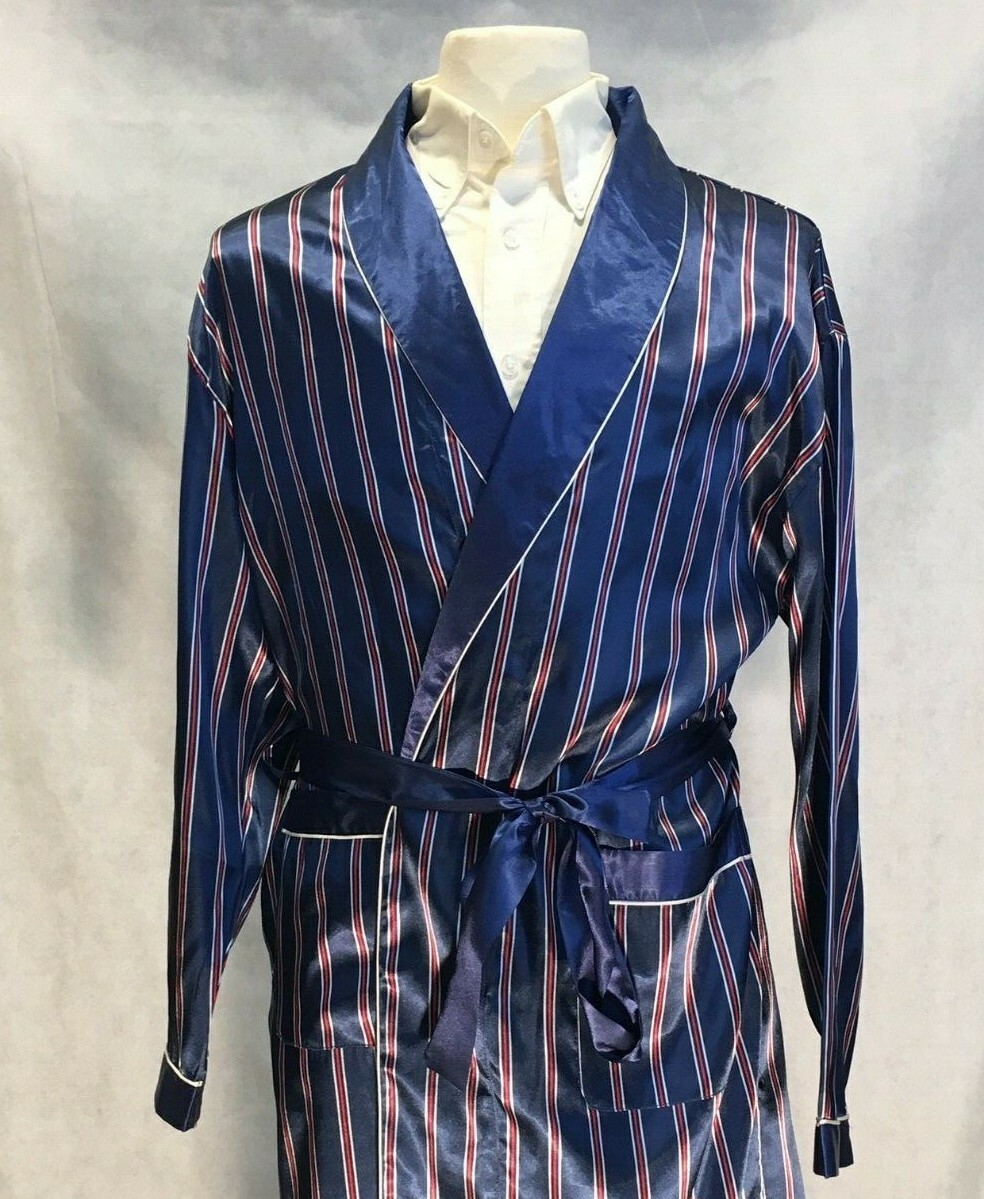 Mens Silk Satin Robe -Designer High Quality 5 Day Delivery-FAST SHIP- 27k Sold