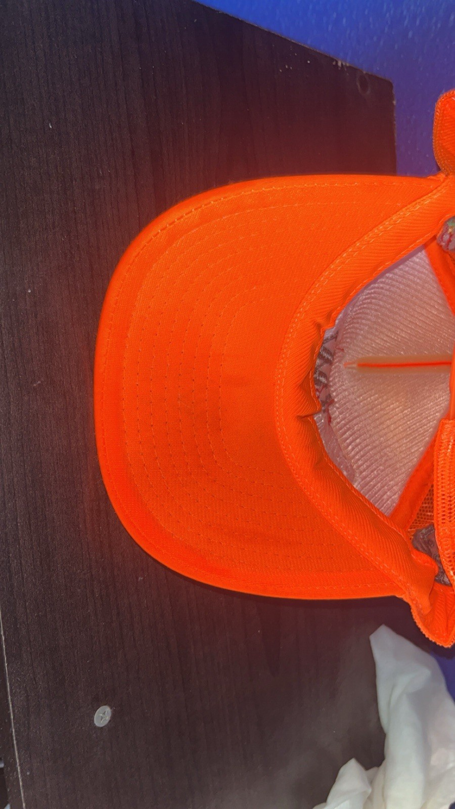 Soul Rich Orange Trucker Hat Adjustable Mesh Back Money Earth Embroidery Men
