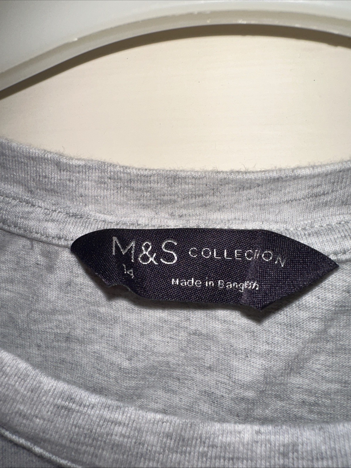 M & S Sunny Days Grey T-shirt Size 14