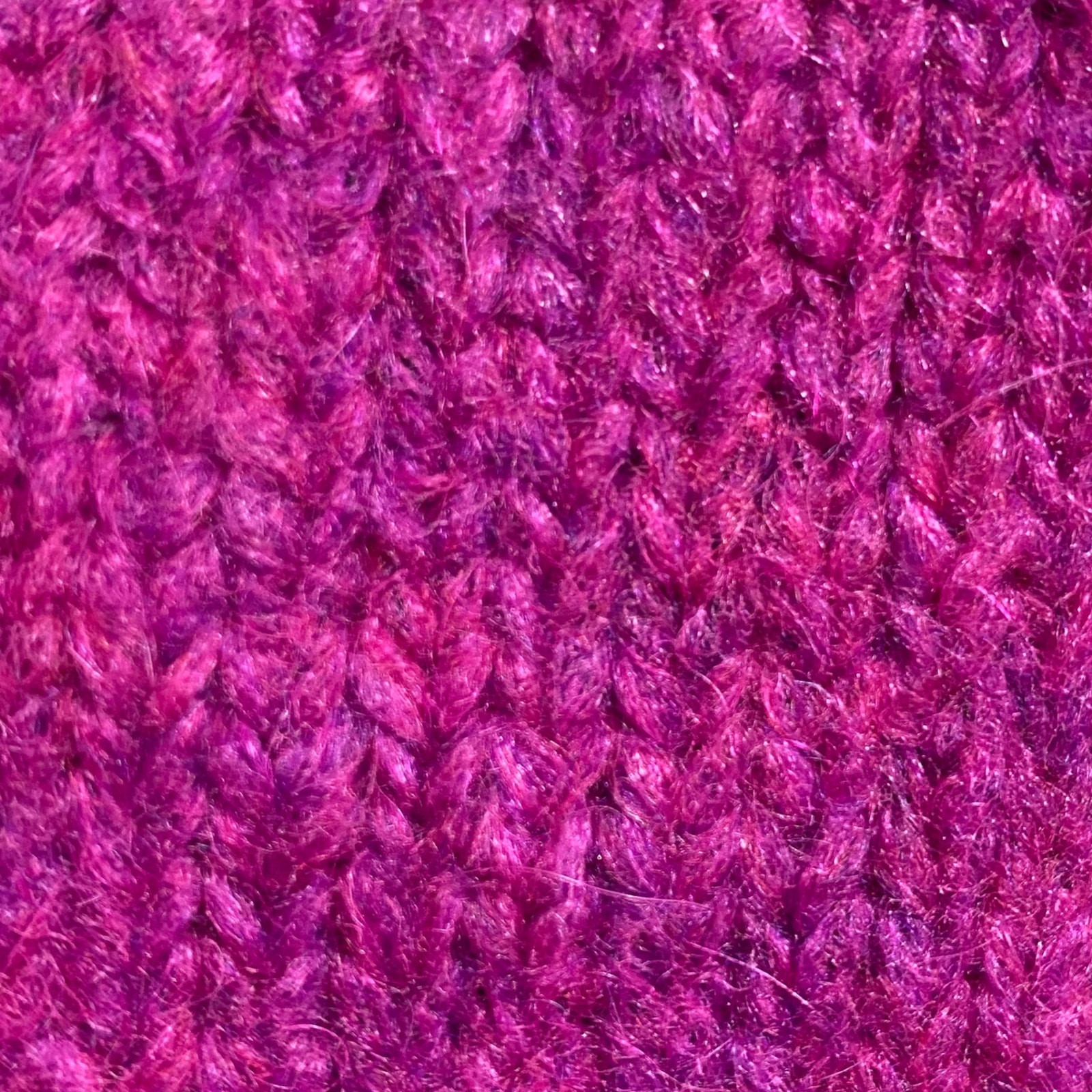 Derek Lam 10 Crosby – Locken Puff Sleeve Alpaca Blend Sweater in Fuchsia – Large