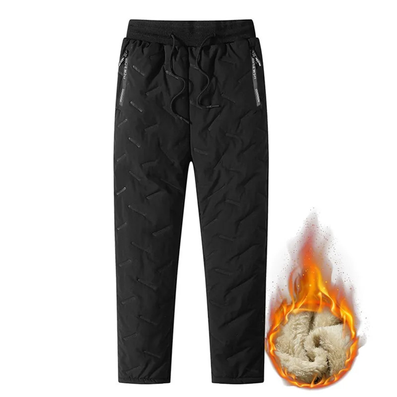 Winter Sweatwear Men Plush Thick Fleece Sweatpant Lambswool Thermal Trousers