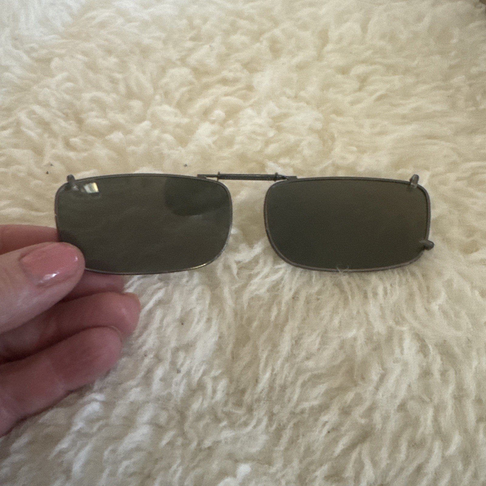 Solar Shield Polarized Clip On Sunglasses (54 REC 15) With Case