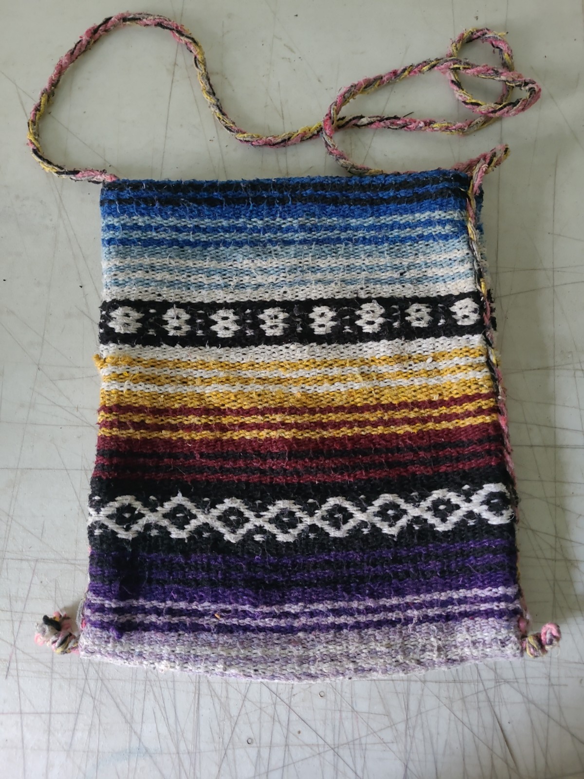 Women’s Hand Made Crocheted Medium Multicolor Shoulder Bag