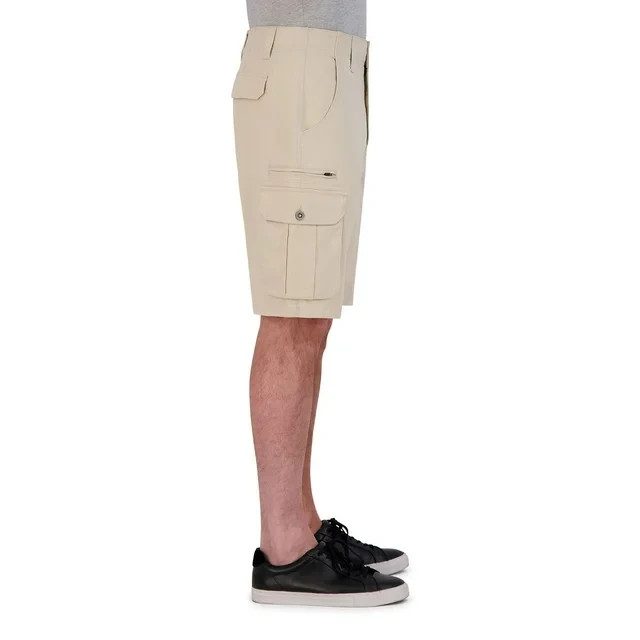 Iron Co Men’s Stretch Twill Cargo Shorts Size 34 Dune
