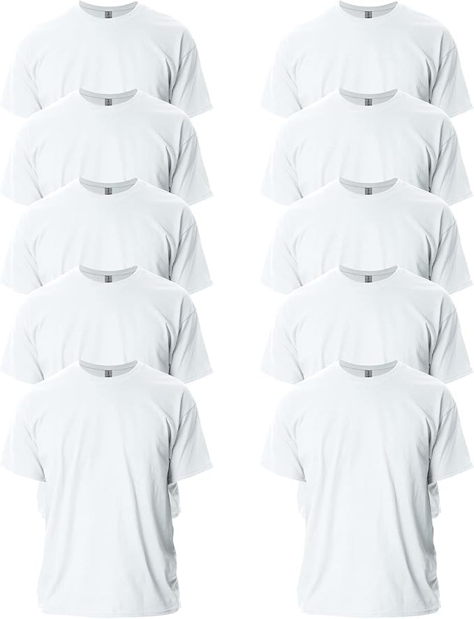Gildan Adult Ultra Cotton T-Shirt, Style G2000, Multipack – White