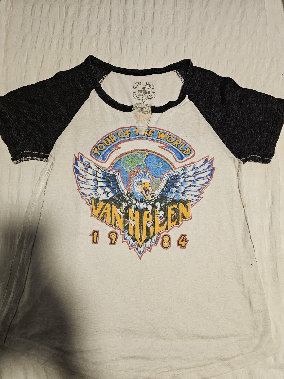 Vintage 1984 Van Halen World Tour T-Shirt Medium, With Tour Dates, Super RARE!