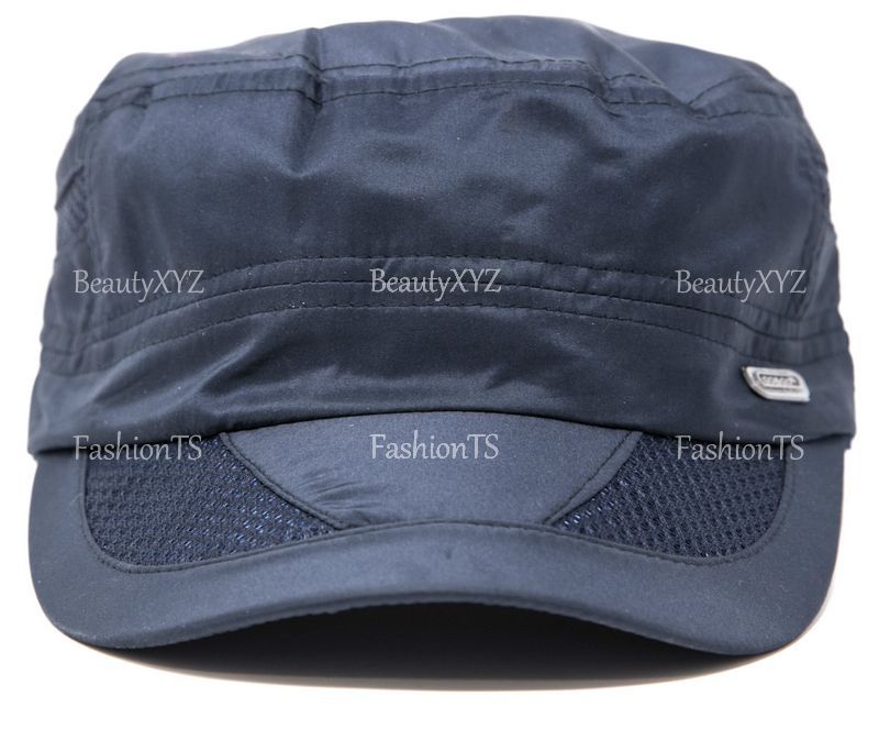 Men’s Classic Summer Army Hat Military Cadet Patrol Style Brim Spring Summer Cap