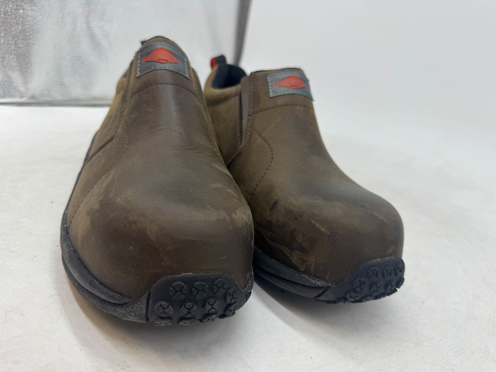 Merrell Jungle Moc Work Shoes Men’s Espresso Leather Composite Toe – 9 WIDE