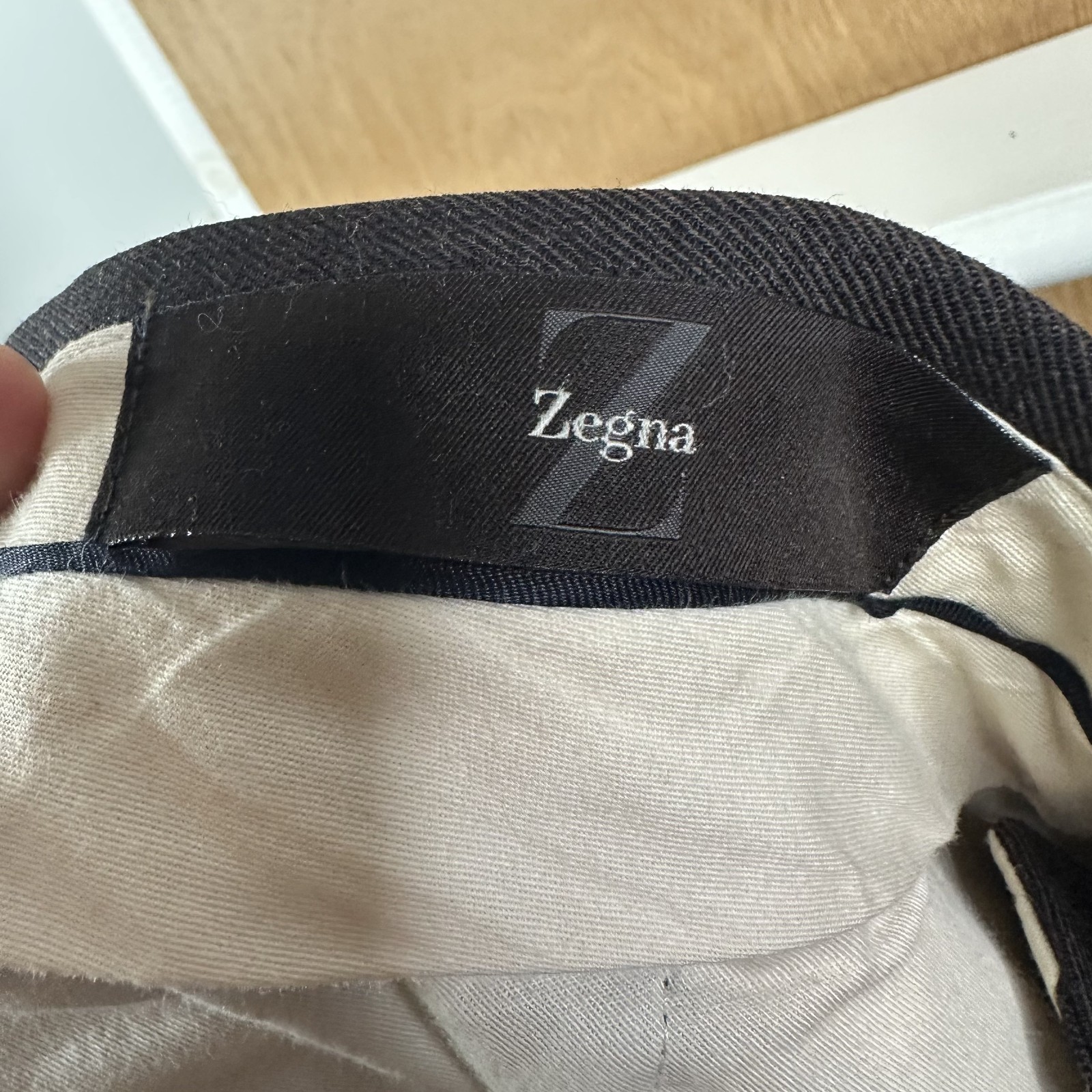Ermenegildo Zegna Pants Mens 38×30 Gray Flat Front Dress Slacks Trousers